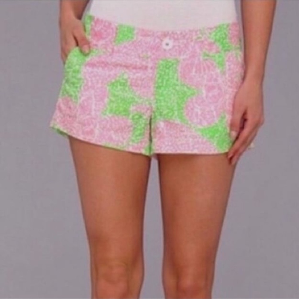 LILLY PULITZER ‘The Walsh Short’ Limeade Cheat Ya | Size 0